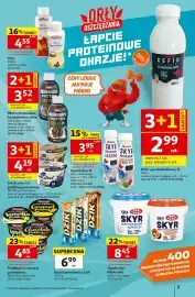 Auchan gazetka tydzień 44 Strona 7: Baton proteinowy Dzik €6,99, Jogurt skyr Mlekovita €8,45