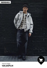 Bershka gazetka tydzień 44 Strona 10: Jeansy baggy Bershka €129,00