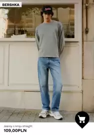 Bershka gazetka tydzień 44 Strona 8: Jeansy o kroju straight Bershka €109,00