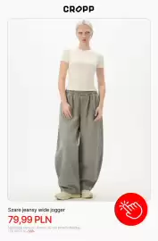 Cropp gazetka tydzień 44 Strona 9: Szare jeansy wide jogger Cropp €79,99