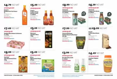 Costco leaflet Page 10: Ferrari coffee siena beans €9,99, Percol americano medium roast coffee bags €7,99