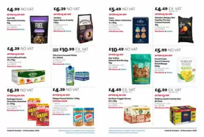 Costco leaflet Page 11: Forest Feast Smart & Hearty Dried Mango €5,99, Activia mixed fruits €4,39