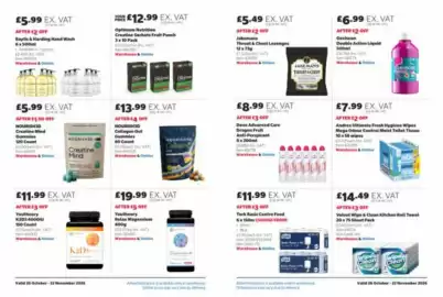 Costco leaflet Page 13: Nourished creatine mind gummies €5,99, Dove advanced care dragon fruit anti-perspirant €8,99