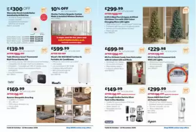 Costco leaflet Page 19: Led ornament arch with led lights €229,98, 8ft Pre-lit Resin Candy Cane Nutcracker €699,98