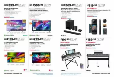 Costco leaflet Page 2: Insta360 X5 Action Camera Adventure Kit €319,99, Hisense 58 inch oled hd smart tv €399,99