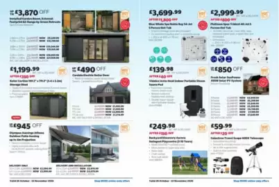 Costco leaflet Page 21: Vidalux insta-heat indoor portable steam sauna pod €139,98