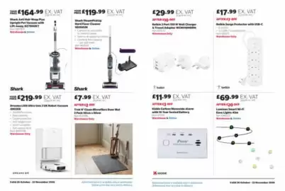 Costco leaflet Page 5: Shark anti hair wrap plus upright pet vacuum with lift-away €164,99