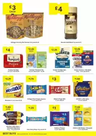 SuperValu leaflet Page 14: Kellogg's crunchy nut granola €3,00, Kellogg's rice krispies squares €1,75