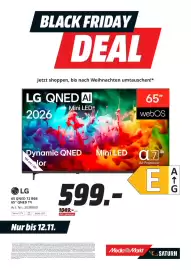 MediaMarkt Prospekt Seite 17: LG 65 QNED 72 B6B 65" QNED TV €599,00