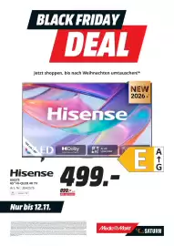 MediaMarkt Prospekt Seite 18: Hisense 65Q7S 65" Hi-QLED 4K TV €499,00
