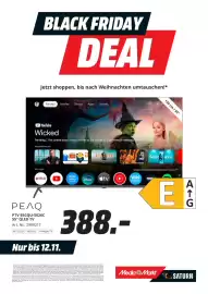 MediaMarkt Prospekt Seite 19: PEAQ PTV 55GQU-5026C 55" QLED TV €388,00