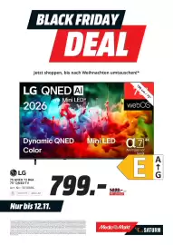MediaMarkt Prospekt Seite 25: LG QNED AI 75" QNED TV €799,00