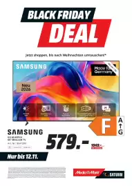 MediaMarkt Prospekt Seite 26: SAMSUNG GU 65 M70 H 65" Mini-LED TV €579,00