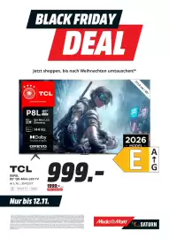 MediaMarkt Prospekt Seite 33: TCL 85P8L 85" QD-Mini-LED TV €999,00