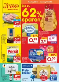 Netto Marken-Discount Prospekt woche 45 Seite 1: Persil Waschmittel €16,99, GUT PONHOLZ Hähnchen-Brustfilet €7,99