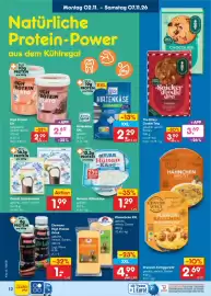Netto Marken-Discount Prospekt woche 45 Seite 20: Gervais Hüttenkäse €1,29, Käsestücke XXL €4,99