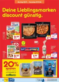 Netto Marken-Discount Prospekt woche 45 Seite 28: Nestlé Cerealien €2,49, Knack & Back Meine Pizzeria €1,99