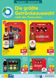 Netto Marken-Discount Prospekt woche 45 Seite 30: Sternburg Export €7,49, Erdinger Weißbier €8,99
