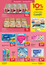 Netto Marken-Discount Prospekt woche 45 Seite 35: Domestos WC-Stein €3,49, Carefree Cotton Feel Normal €2,29