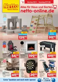 Netto Marken-Discount Prospekt woche 45 Seite 42: JUSKYS Elektronische Dartscheibe €39,99, JUSKYS Elektrokamin €199,99