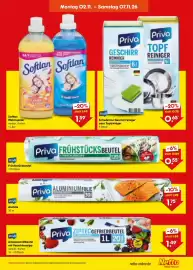 Netto Marken-Discount Prospekt woche 45 Seite 5: Priva Geschirrreiniger oder Topfreiniger €0,65, Softlan Weichspüler €1,59