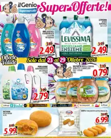 Volantino Il Genio Supermercato settimana 44 Pagina 4: il Genior Super Offerte! Supermercato LEV LEVISSIMA ACQUA NATURALE 6x