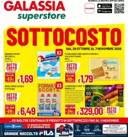 Volantino Galassia superstore Pagina 1: Invernizzi mozzarella €1,69