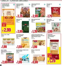 Volantino Galassia superstore Pagina 16: Findus Pisellini Primavera €3,99, Loacker Tortina Original €1,99