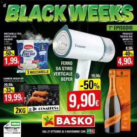 Volantino Basko Pagina 1: ✓ BLACK WEEKS MOZZARELLA TRIS SANTA LUCIA GALBANI G 100X3 AL KG 6,63 € 3,98€ DAL 1852 Galbani