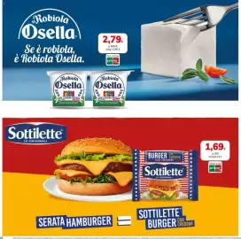Volantino Basko Pagina 16: Robiola Osella €2,79, Sottilette burger con cheddar €1,69