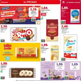 Volantino Basko Pagina 21: Flauti Stracciatella Mulino Bianco €1,99, Ringo Pavesi vaniglia, cacao €2,39