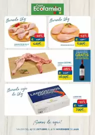 Folleto Cash Ecofamilia semana 44 Página 1: Pechugas de pollo €6,99, Cordero Lechal Limpio €16,99