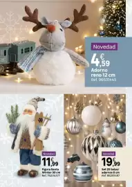 Catálogo Leroy Merlin Página 22: Reno - adorno reno 12 cm €4,59, Set 25 bolas/adornos 8 cm €19,99