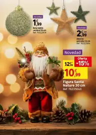 Catálogo Leroy Merlin Página 30: Bola tejido verde ø 10 cm €1,99, Nature - figura €10,99