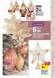 Catálogo Leroy Merlin Página 37: Adorno poinsettia clip €6,99, Cristal - bola €2,59