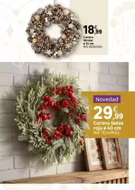 Catálogo Leroy Merlin Página 42: Corona - bolas roja e 40 cm €29,99, Corona - winter €18,99