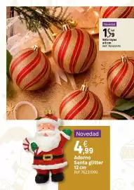 Catálogo Leroy Merlin Página 5: Bala rayas €1,79, Adorno santa glitter €4,99