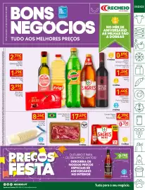 Folheto Recheio semana 44 Página 1: Queijo Flamengo Limiano Fatias €8,24, Sagres mini €4,99
