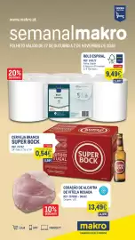 Catálogo Makro semana 44 Página 1: Coração de alcatra de vitela rosada €13,49, Rolo espiral metro €9,49