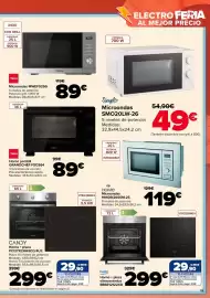 Folleto Carrefour Página 19: Teka horno portátil grandchef fso364 €89,00, Candy horno + placa pci27xch63cc/4u2 €299,00