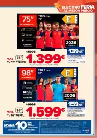 Folleto Carrefour Página 5: Tcl - tv 75 75rm7l €1.399,00, Tcl - tv 98 98p8l €1.599,00