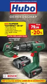 Hubo folder Pagina 1: 2644BONL geldig van 28/10/2026 tot 31/01/2027 Hubo GEREEDSCHAP ACCU KLOPBOOR - "EASYIMPACT 18V-40" 18