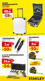 Hubo folder Pagina 25: Afbreekmesse €3,99, Gevulde gereedschapskoffer €69,99