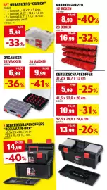 Hubo folder Pagina 28: Gereedschapskoffers regular r-box €14,99, Set organizers qbrick €5,99
