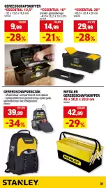 Hubo folder Pagina 30: Gereedschapsrugzak €39,99, Metalen gereedschapskoffer €42,99