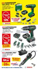 Hubo folder Pagina 6: Accu klopboormachine easy impact 18v-40 €129,00, Accu luchtpomp pneo €64,99