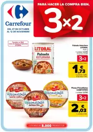 Folleto Carrefour Página 1: Carrefour DEL 27 DE OCTUBRE AL 12 DE NOVIEMBRE PARA HACER LA COMPRA BIEN, 3×2 También en 3x2