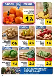 Folleto Carrefour Página 4: ORIGEN ERECEMOS LO MEJOR ACT FOR FOOD AL MEJOR PRECIO ESPAÑA Mandarina Carrefour El Mercado