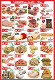 Volantino GuMì Supermercati Pagina 3: Pollo Panato o Condito €3,99, Hamburger di Carne / Pollo €10,99