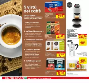 Volantino Eurospar Pagina 14: Macchina caffè Genio S Krups €74,90, Caffè Le Origini assortito Segafredo €4,49